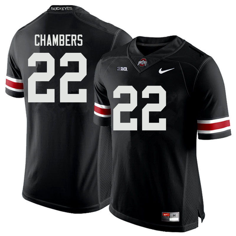 Ohio State Buckeyes #22 Steele Chambers College Football Jerseys Sale-Black